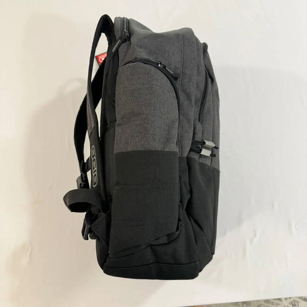 OGIO Backpack Laptop Bag Heather Grey Black Padded Straps Travel School Mens